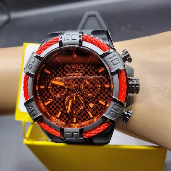 FIRM PRICE-New Invicta Bolt Cable Chronograph Men's Watch.